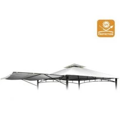 ELIOS PARASOLS Toile De Remplacement 3,3 X 3,3 Gazebo Antigua Avec Protection Anti-uv -Tente de réception Soldes 5933387 2