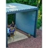 Chalet & Jardin Pergola Bioclimatique Ombréa® 3 X 3 M + Store 3 M - Anthracite -Tente de réception Soldes 59382827 1