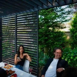 Chalet & Jardin Panneau Brise-vue Latéral à Ventelles 1 M Pour Pergola Bioclimatique OMBREA - Anthracite -Tente de réception Soldes 59411964 3