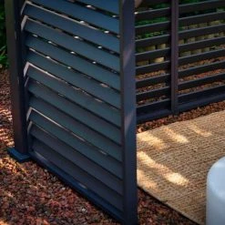 Chalet & Jardin Panneau Brise-vue Latéral à Ventelles 1 M Pour Pergola Bioclimatique OMBREA - Anthracite -Tente de réception Soldes 59411964 5