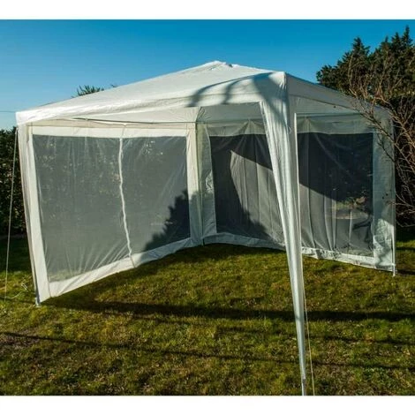 HELIOTRADE Moustiquaire De Protection Pour Tonnelle - Tente De Réception - Lot De 2 5 HELIOTRADE Moustiquaire De Protection Pour Tonnelle - Tente De Réception - Lot De 2 - Image 3