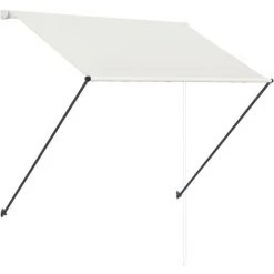 Topdeal Auvent Rétractable Avec LED 100x150 Cm Crème FF145921_FR -Tente de réception Soldes 59653225 5