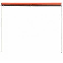 Topdeal Auvent Rétractable 150x150 Cm Orange Et Marron FF145894_FR -Tente de réception Soldes 59653283 5
