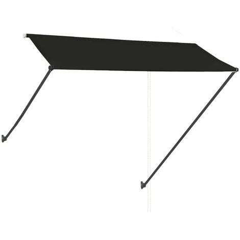 Topdeal Auvent Rétractable Avec LED 300x150 Cm Anthracite FF145918_FR 7 Topdeal Auvent Rétractable Avec LED 300x150 Cm Anthracite FF145918_FR - Image 5