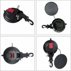 LTS FAFA Lot De 2 Ventouses D'ancrage De Voiture Robustes Avec Crochets Pour Auvents Latéraux De Voiture, Bateaux, Camping. -Tente de réception Soldes 59654716 2