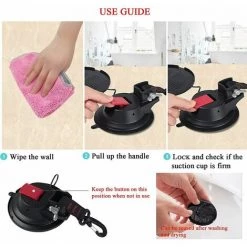 LTS FAFA Lot De 2 Ventouses D'ancrage De Voiture Robustes Avec Crochets Pour Auvents Latéraux De Voiture, Bateaux, Camping. -Tente de réception Soldes 59654716 4