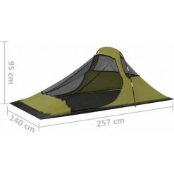 JN.SONGS Tente De Camping Pour Trekking Camping Extérieur 317x240x100 Cm - Vert -Tente de réception Soldes 59663470 5