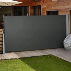 ECOMSOF Paravent Extérieur Rétractable Auvent Store Latéral Brise-Vue Abri Soleil 11 ECOMSOF Paravent Extérieur Rétractable Auvent Store Latéral Brise-Vue Abri Soleil -Tente de réception Soldes 59741013 5