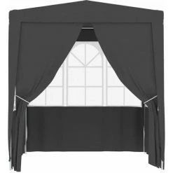 INLIFE Tente De Réception Et Parois Latérales 2x2 M Anthracite 90 G/m² 9 INLIFE Tente De Réception Et Parois Latérales 2x2 M Anthracite 90 G/m² -Tente de réception Soldes 59848235 3