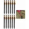 GALOZZOIT Piquets De Tente 12 Pièces, Piquets En Métal De 18 Cm, Piquets De Terre Pour Tentes, Piquets De Tente En Aluminium Pour Sols Durs, Piquets De Tente Noirs, Piquets De Sable Pour Le Camping -Tente de réception Soldes 59853906 1