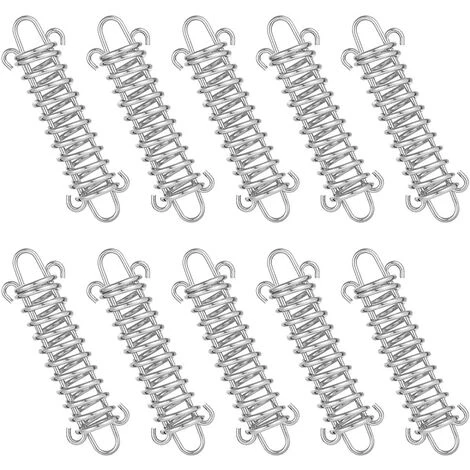 LangRay Tendeur Ressort, 10 Pcs Boucle De Corde De Ressort, Boucles à Ressort De Tente, Ressort Absorbeur, Ressort De Tension Pour Voile DOmbrage, Bache, Tente, Grille Métallique 3 LangRay Tendeur Ressort, 10 Pcs Boucle De Corde De Ressort, Boucles à Ressort De Tente, Ressort Absorbeur, Ressort De Tension Pour Voile DOmbrage, Bache, Tente, Grille Métallique