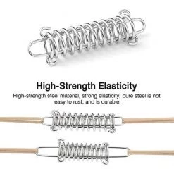 LangRay Tendeur Ressort, 10 Pcs Boucle De Corde De Ressort, Boucles à Ressort De Tente, Ressort Absorbeur, Ressort De Tension Pour Voile DOmbrage, Bache, Tente, Grille Métallique 10 LangRay Tendeur Ressort, 10 Pcs Boucle De Corde De Ressort, Boucles à Ressort De Tente, Ressort Absorbeur, Ressort De Tension Pour Voile DOmbrage, Bache, Tente, Grille Métallique -Tente de réception Soldes 59915532 4