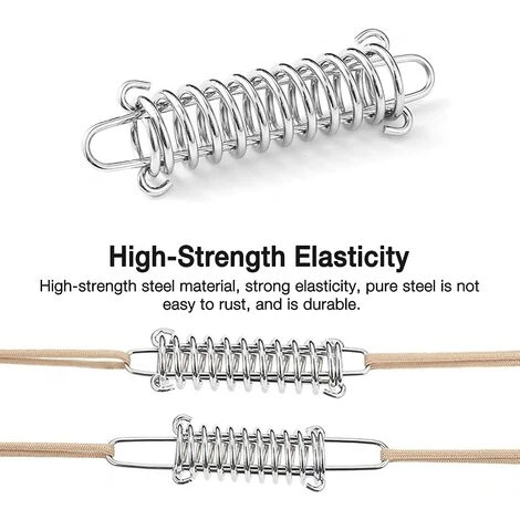 LangRay Tendeur Ressort, 10 Pcs Boucle De Corde De Ressort, Boucles à Ressort De Tente, Ressort Absorbeur, Ressort De Tension Pour Voile DOmbrage, Bache, Tente, Grille Métallique 6 LangRay Tendeur Ressort, 10 Pcs Boucle De Corde De Ressort, Boucles à Ressort De Tente, Ressort Absorbeur, Ressort De Tension Pour Voile DOmbrage, Bache, Tente, Grille Métallique – Image 4