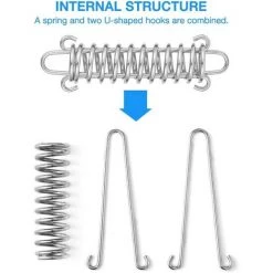 LangRay Tendeur Ressort, 10 Pcs Boucle De Corde De Ressort, Boucles à Ressort De Tente, Ressort Absorbeur, Ressort De Tension Pour Voile DOmbrage, Bache, Tente, Grille Métallique 11 LangRay Tendeur Ressort, 10 Pcs Boucle De Corde De Ressort, Boucles à Ressort De Tente, Ressort Absorbeur, Ressort De Tension Pour Voile DOmbrage, Bache, Tente, Grille Métallique -Tente de réception Soldes 59915532 5