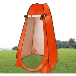 TANCYCO Tente Pop Up Tente Pliante Instantanée Avec Sac De Transport Douche D'intimité Extérieure Bain De Douche Dressing Pour Camping Sur La Plage,Orange,1 Personne -Tente de réception Soldes 59952985 3