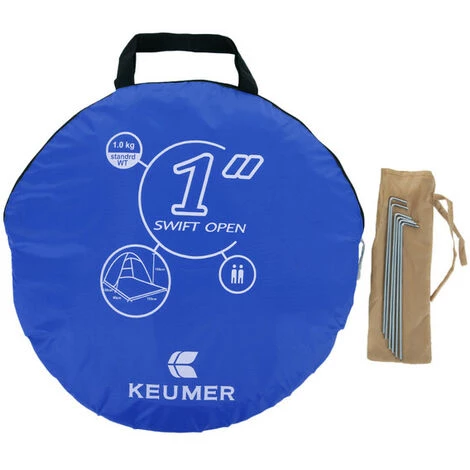 TANCYCO 70.9x59x43.3 Pouces Automatique Instantané Pop-up Tente De Plage Anti UV Abri Solaire Cabana Pour Camping Pêche Randonnée Pique-nique,Bleu Foncé, 4 TANCYCO 70.9x59x43.3 Pouces Automatique Instantané Pop-up Tente De Plage Anti UV Abri Solaire Cabana Pour Camping Pêche Randonnée Pique-nique,Bleu Foncé, - Image 2