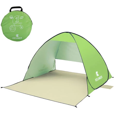 TANCYCO 70.9x59x43.3 Pouces Automatique Instantané Pop-up Tente De Plage Anti UV Abri Solaire Cabana Pour Camping Pêche Randonnée Pique-nique,Vert, 3 TANCYCO 70.9x59x43.3 Pouces Automatique Instantané Pop-up Tente De Plage Anti UV Abri Solaire Cabana Pour Camping Pêche Randonnée Pique-nique,Vert,