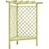 NOVA Pergola D'angle Et Siège 130x130x197 Cm En Pin Imprégné -Tente de réception Soldes 59981324 1