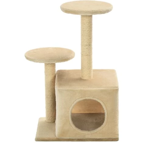 NOVA Arbre Pour Les Chats Tigraffi Dans Sisal H 60 Cm Zone De Relaxation Diverses Couleurs Couleur : BEIGE 5 NOVA Arbre Pour Les Chats Tigraffi Dans Sisal H 60 Cm Zone De Relaxation Diverses Couleurs Couleur : BEIGE – Image 3