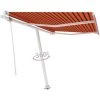 Topdeal Auvent Automatique Sur Pied 350x250 Cm Orange/marron FF3069530_FR