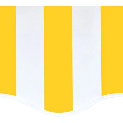 Topdeal Tissu De Remplacement Pour Auvent Jaune Et Blanc 5x3,5 M FF311942_FR 7 Topdeal Tissu De Remplacement Pour Auvent Jaune Et Blanc 5x3,5 M FF311942_FR - Image 5