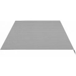 Topdeal Tissu De Remplacement Pour Auvent Anthracite Et Blanc 6x3 M FF311993_FR -Tente de réception Soldes 60047515 4