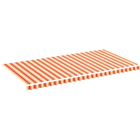 Topdeal Tissu De Remplacement Pour Auvent Jaune Et Orange 6x3 M FF312023_FR 4 Topdeal Tissu De Remplacement Pour Auvent Jaune Et Orange 6x3 M FF312023_FR - Image 2