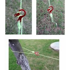 STARLIGHT Lot De 10 Tendeurs Ultra Légers En Acier Inoxydable Pour Paracorde à 3 Trous - Ajusteur Rapide De Serrage - Pour Activités De Plein Air - Randonnée, Camping, Pique-nique, Tente, Auvent Rouge,STAR.L -Tente de réception Soldes 60064798 5