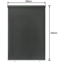 EINFEBEN Paravent Extérieur Rétractable 180x240cm Gris Anthracite Store Vertical,pour Balcon Et Terrasse, Pare-soleil, Brise-vu. -Tente de réception Soldes 60067403 2