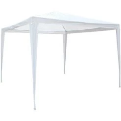 7HOUSE Gazebo De Cenor Métallique Avec Tissu Imperméable Blanc 295x295x245cm 7hème -Tente de réception Soldes 60089601 3