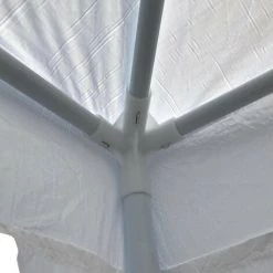 7HOUSE Gazebo De Cenor Métallique Avec Tissu Imperméable Blanc 295x295x245cm 7hème -Tente de réception Soldes 60089601 5