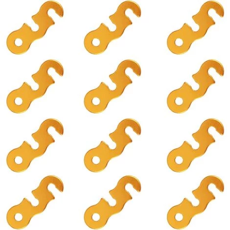 REGALI Tendeur De Corde De Camping Ajusteur De Corde En Alliage D'aluminium Léger 12 Pièces Pour Tente Bâche Auvent Randonnée (jaune) 3 REGALI Tendeur De Corde De Camping Ajusteur De Corde En Alliage D'aluminium Léger 12 Pièces Pour Tente Bâche Auvent Randonnée (jaune)