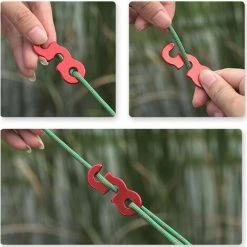 REGALI Tendeur De Corde De Camping Ajusteur De Corde En Alliage D'aluminium Léger 12 Pièces Pour Tente Bâche Auvent Randonnée (jaune) 10 REGALI Tendeur De Corde De Camping Ajusteur De Corde En Alliage D'aluminium Léger 12 Pièces Pour Tente Bâche Auvent Randonnée (jaune) -Tente de réception Soldes 60109175 4