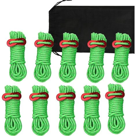 REGALOS Corde De Tente Réfléchissante, Corde De Guidage De Tente Légère Avec Tendeur En Aluminium, 13 Pieds, Parfaite Pour La Tente De Camping 3 REGALOS Corde De Tente Réfléchissante, Corde De Guidage De Tente Légère Avec Tendeur En Aluminium, 13 Pieds, Parfaite Pour La Tente De Camping