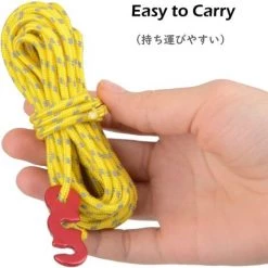 REGALI Corde De Tente Réfléchissante 4 M Corde En Nylon Ficelle Avec Tendeur Pour Camping Tente Bâche Randonnée Auvent X8 -Tente de réception Soldes 60109428 5