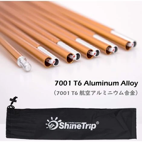 REGALI Poteau De Tente En Aluminium 2 Pièces Kit De Réparation Poteau De Support Pour La Randonnée Camping Auvent Tente 5 REGALI Poteau De Tente En Aluminium 2 Pièces Kit De Réparation Poteau De Support Pour La Randonnée Camping Auvent Tente – Image 3