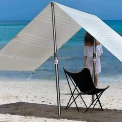 REGALI Mât De Tente En Aluminium, Mât De Bâche Rétractable Avec Capuchon En Caoutchouc Et 3 Tentes De Niveau Réglables, 90-230 Cm (noir) 11 REGALI Mât De Tente En Aluminium, Mât De Bâche Rétractable Avec Capuchon En Caoutchouc Et 3 Tentes De Niveau Réglables, 90-230 Cm (noir) -Tente de réception Soldes 60110092 5