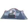 PESCE Tente De Camping Familiale 5-6 Pers. - Grande Porte + 3 Fenêtres - Dim. 4,55L X 2,3l X 1,8H M Fibre Verre Polyester Oxford Gris -Tente de réception Soldes 60170236 1