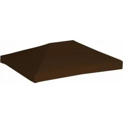 NOVA Couverture Supérieure Pour Gazebo 310 G / M² 3x4m Différentes Couleurs Toile Supérieure De Gazebo 310 G/m² 3x4 M Marron -Tente de réception Soldes 60177736 4