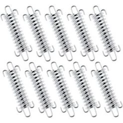 DENUOTOP 10pcs Tente Corde Résistante, Boucle De Corde Pour Tente En Acier Inoxydable Pour La Randonnée Camping Pêche Pique-Nique Voyager