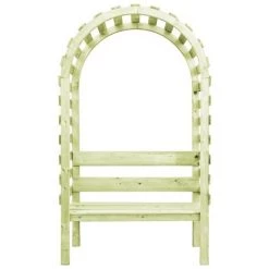 INLIFE Pergola De Jardin Avec Banc 130x60x230 Cm Pin Imprégné -Tente de réception Soldes 60302871 2