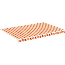 INLIFE Tissu De Remplacement Pour Auvent Jaune Et Orange 4,5x3 M -Tente de réception Soldes 60303551 2
