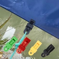 ILOVEMILAN 6 Pièces Tentes Bâche Clips Verrouillage Auvent Pince Snap Cintres Survie Urgence -Tente de réception Soldes 60361040 3