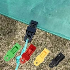 ILOVEMILAN 6 Pièces Tentes Bâche Clips Verrouillage Auvent Pince Snap Cintres Survie Urgence -Tente de réception Soldes 60361040 4