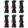 ABCRITAL Corde De Camping Robuste À 8 Boutons – Lignes De Hauban Réfléchissantes Extérieures De 3,5 Mm Avec Ajusteur De Tendeur Corde En Nylon Solide Pour Grande Tente Big Tarp Canopy Attaches Noir Lot De 6 -Tente de réception Soldes 60366538 1