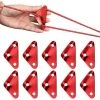 TRIOMPHE Triangle Tente Vent Corde Boucle -10 Pièces Boucles De Corde De Vent De Tente En Alliage D'aluminium | Accessoire De Camping Pour Tente Ajusteurs De Cordon Guyline Pour Auvent De Bâche De Tente Generic，T-Audace -Tente de réception Soldes 60367148 1