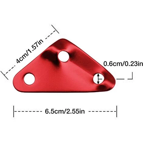 TRIOMPHE Triangle Tente Vent Corde Boucle -10 Pièces Boucles De Corde De Vent De Tente En Alliage D'aluminium | Accessoire De Camping Pour Tente Ajusteurs De Cordon Guyline Pour Auvent De Bâche De Tente Generic,T-Audace 4 TRIOMPHE Triangle Tente Vent Corde Boucle -10 Pièces Boucles De Corde De Vent De Tente En Alliage D'aluminium | Accessoire De Camping Pour Tente Ajusteurs De Cordon Guyline Pour Auvent De Bâche De Tente Generic,T-Audace - Image 2