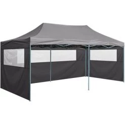 Topdeal Tente De Réception Pliable Avec 4 Parois 3x6 M Acier Anthracite FF48867_FR 9 Topdeal Tente De Réception Pliable Avec 4 Parois 3x6 M Acier Anthracite FF48867_FR -Tente de réception Soldes 60372057 3