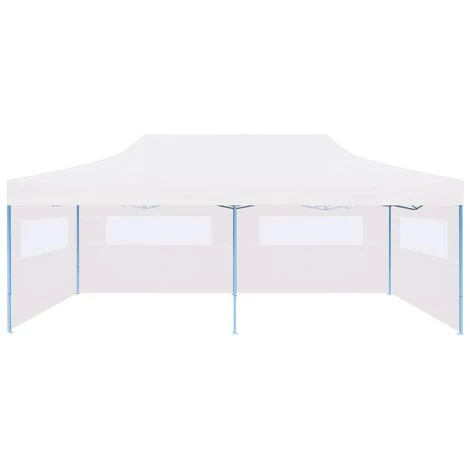 Topdeal Tente De Réception Pliable Avec Parois 3 X 6 M Acier Blanc FF48863_FR 6 Topdeal Tente De Réception Pliable Avec Parois 3 X 6 M Acier Blanc FF48863_FR - Image 4