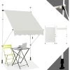 RELAX4LIFE Store Banne Sans Perçage Hauteur Réglable 200-300CM Avec Manivelle, Auvent Balcon Rétractable Anti-Soleil Installation Sans Perçage Pour Balcon, Jardin, Patio (Beige, 150 X 125 Cm) -Tente de réception Soldes 60464546 1